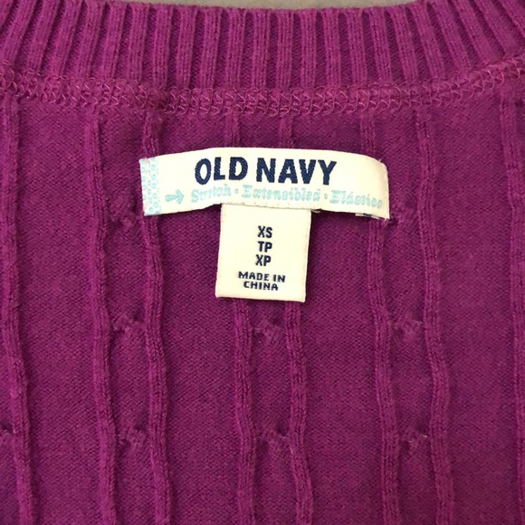 Old Navy Purple v-neck pullover - Picture 4 of 8